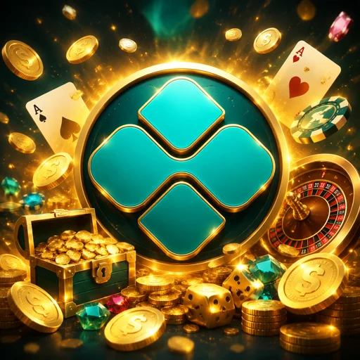 Dados do mini game Dice girando com o multiplicador de retorno na tela