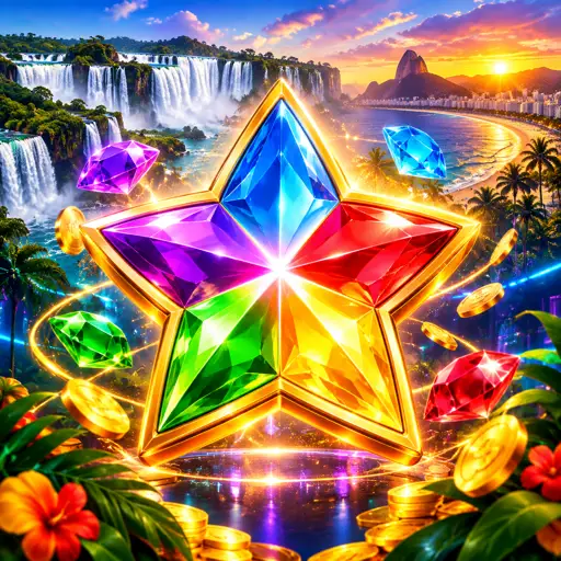 Capa do clássico slot Starburst com jóias coloridas